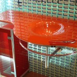 Мебель и раковины из стекла для ванной комнаты